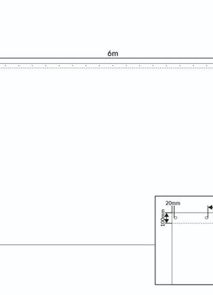 LEDJ 6 x 4m Black Serge Drape