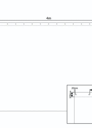 LEDJ 4 x 3m Black Serge Drape