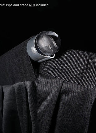 LEDJ 3 x 2.5m Black Molton Drape