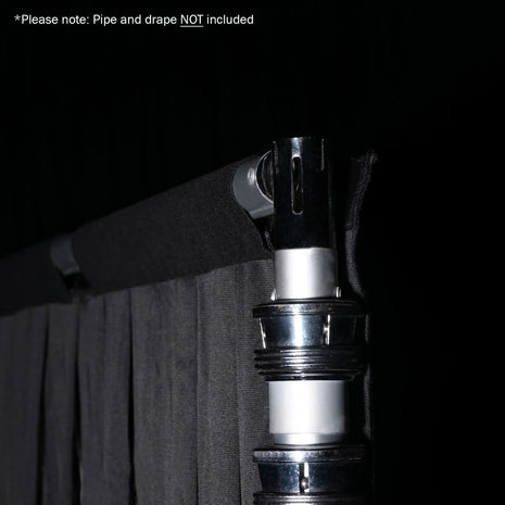 LEDJ 3 x 4m Black Molton Drape