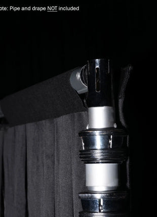 LEDJ 3 x 5m Black Molton Drape