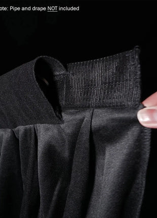 LEDJ 4 x 8m Black Molton Drape