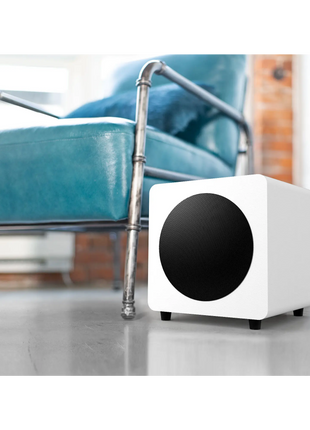 Kanto SUB8 Vinyl Subwoofer - 8" Sealed (Matte White) kanto