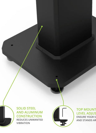 Kanto SX30 Speaker Stands - 30" (Black) kanto
