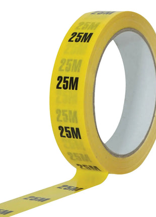 Elumen8 Cable Length ID Tape 24mm x 33m - 25m Yellow