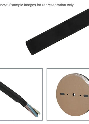 Elumen8 19mm (3/4")  Heatshrink Tubing 2:1 Black 100m