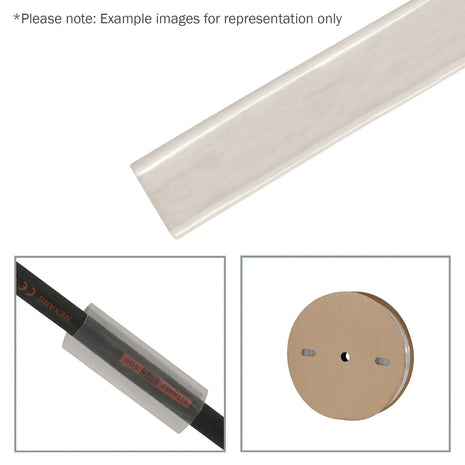 Elumen8 38.1mm (1 1/2") Heatshrink Tubing 2:1 Clear 50m