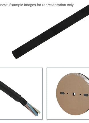 Elumen8 6.4mm (1/4") Heatshrink Tubing 2:1 Black 100m