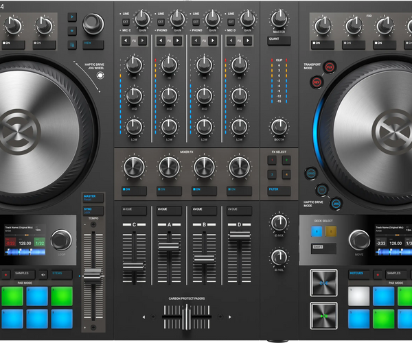 TRAKTOR KONTROL S4 MK3 | 4-Channel DJ Controller with Haptic Drive