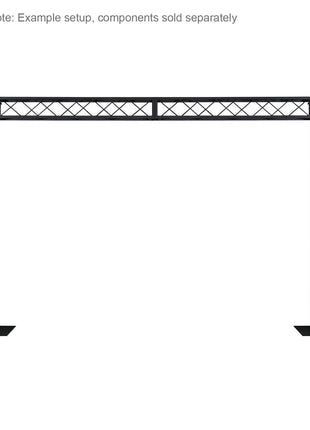 Equinox 1.5m Quad Steel DecoTruss Black