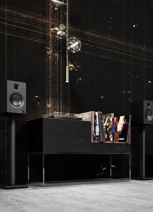 Kanto TUK - Powered Bookshelf Speakers (Matte Black) kanto