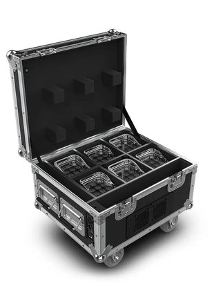 CHAUVET Professional WELL FIT X - 6x LED Uplighter Kit in Charging Flightcase Chauvet DJ