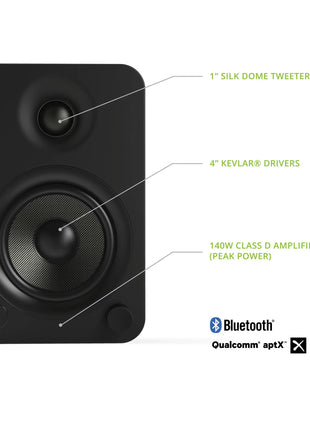 Kanto YU4 Speakers (pair) - Matte Black kanto