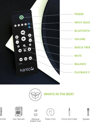 Kanto YU4 - Powered Bookshelf Speakers (Matte White) kanto