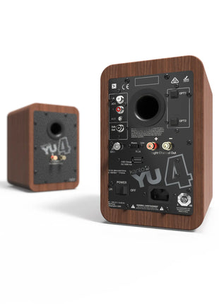Kanto YU4 - Powered Bookshelf Speakers (Walnut) kanto