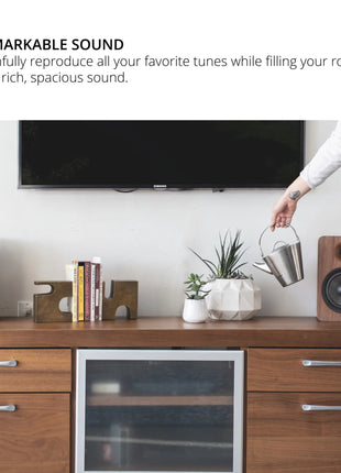 Kanto YU6 - Powered Bookshelf Speakers (Walnut) kanto