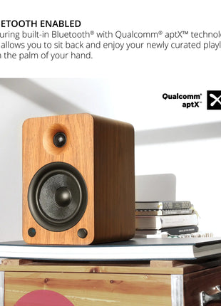 Kanto YU6 - Powered Bookshelf Speakers (Walnut) kanto