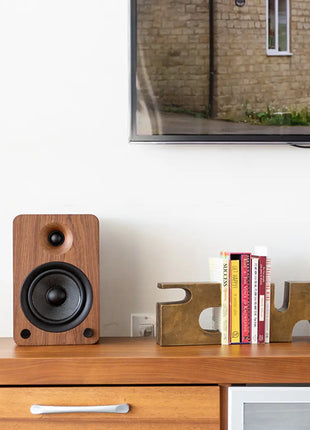 Kanto YU6 - Powered Bookshelf Speakers (Walnut) kanto