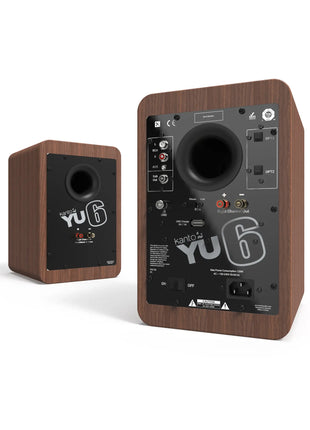 Kanto YU6 - Powered Bookshelf Speakers (Walnut) kanto