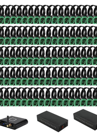 100 Way Silent Disco Bundle With Bluetooth Transmitter &amp; Charger Q-Audio