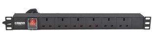 19" PDU with 6 x 13A & Surge Protection, 1.8m Cable
