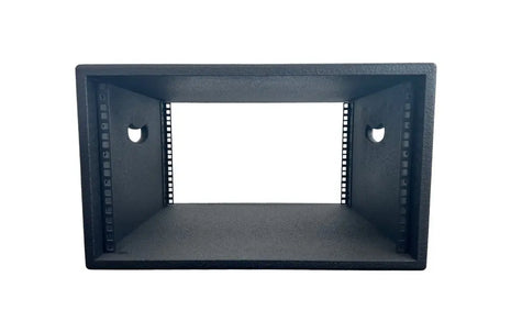 6U 19" Rack Sleeve, Rack Strip Front & Rear, Painted Black