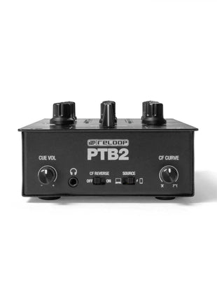 Reloop PTB 2 Portable DVS Mixer Image of the front controls