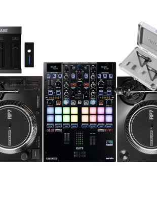 Reloop RP-7 Pair + Elite + Phase Essential Battle DVS Bundle (with carts) Reloop