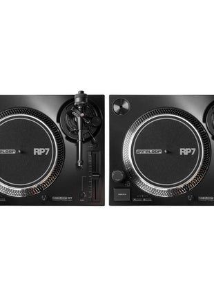 Reloop RP-7 DJ Turntable Pair + Ortofon VNL Cartridges with SH-4 Headshells Reloop