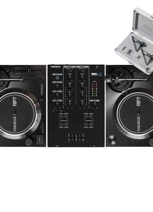 Reloop RP-7 Pair + RMX-10 BT Mixer with Cartridges Bundle Reloop