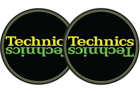 Technics Slipmats Double Yellow Edition – Professional Vinyl Turntable Slipmats Technics