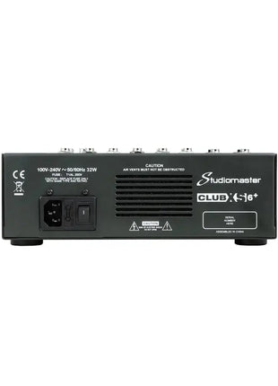 Studiomaster CLUB XS 6+ 6 Channel Mixing Console with Bluetooth & DSP