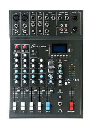 Studiomaster CLUB XS 6+ 6 Channel Mixing Console with Bluetooth & DSP