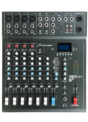 Studiomaster CLUB XS 8+ 8 Channel Mixing Console with Bluetooth & DSP