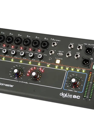 Studiomaster DIGILIVE8C 8 Input Compact Digital Mixer