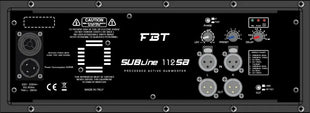 FBT Audio SUBLINE 112SA Processed Bass reflex Active Subwoofer - 12" - 700Wrms BLACK