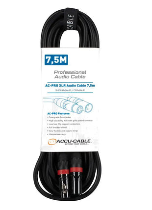 Accu Cable AC-PRO XLR audio cable 75m