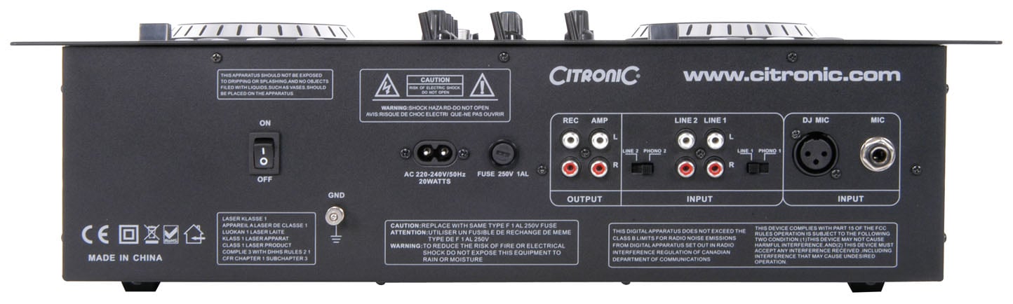 Citronic CDMX 1 Mk2 Anti Shock Dual CD / MP3 / USB / SD Mixstation 2