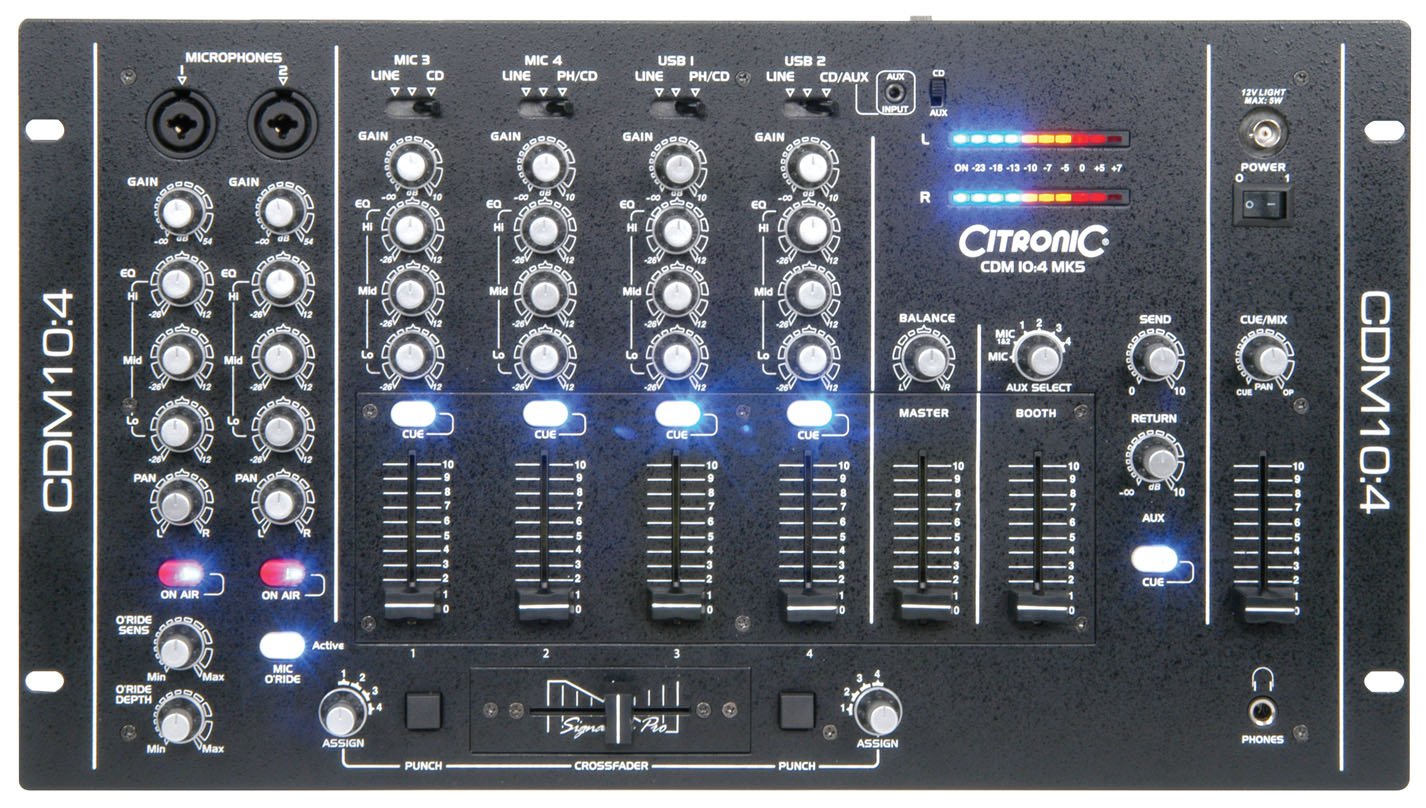 Citronic 10:4 Mk5 USB Mixer 2