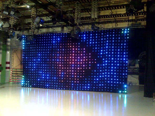 RGB LED Vision Curtain DMX with Animation 3 x 2m
