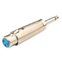Adaptor XLR socket to 6.3mm mono plug