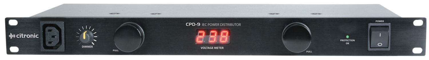 Citronic CPD-9 - 19" 8 Way IEC Power Distributor