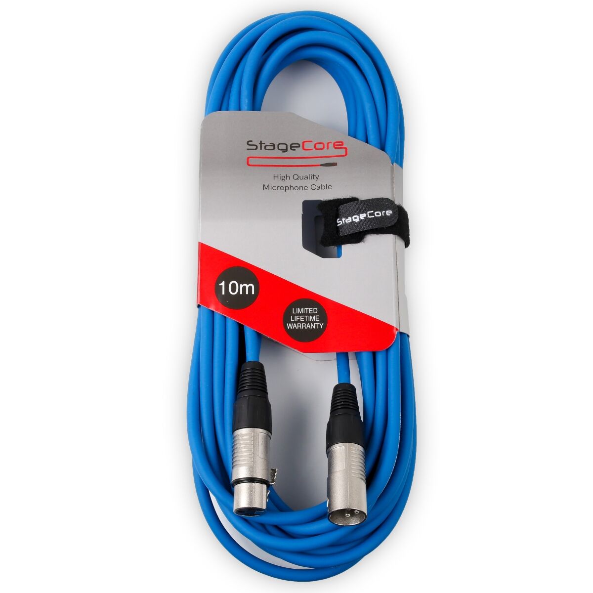 Stagecore Female XLR - Male XLR Microphone Cable 10m Blue