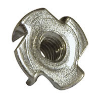 Cabinet accessories - Special M6 nut for wood and plastic. Zinc-plated.
