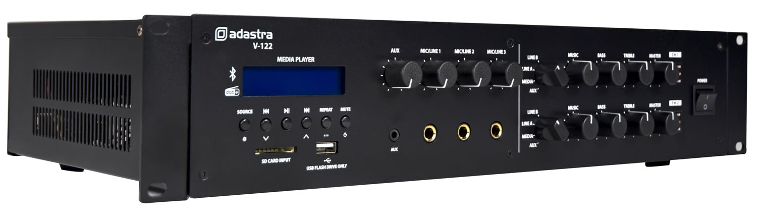 Adastra V-122 Mixer-Amplifier 100V with DAB+/FM/USB/SD/BT Image 4