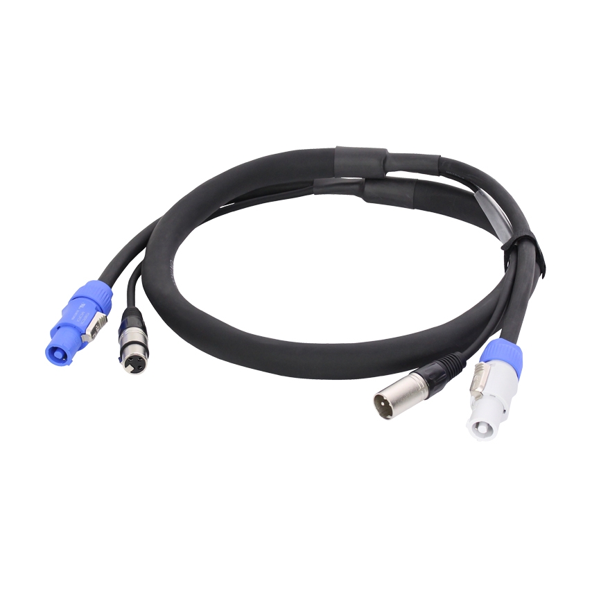 LEDJ 5m Combi 3-Pin DMX/PowerCON Cable Lead