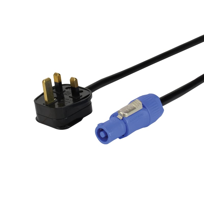 LEDJ 13A to Neutrik Powercon Cable 3m – 1.5mm
