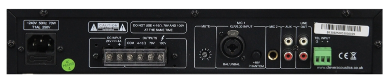 Clever Acoustics MA 240 100V 40W Mixer Amplifier