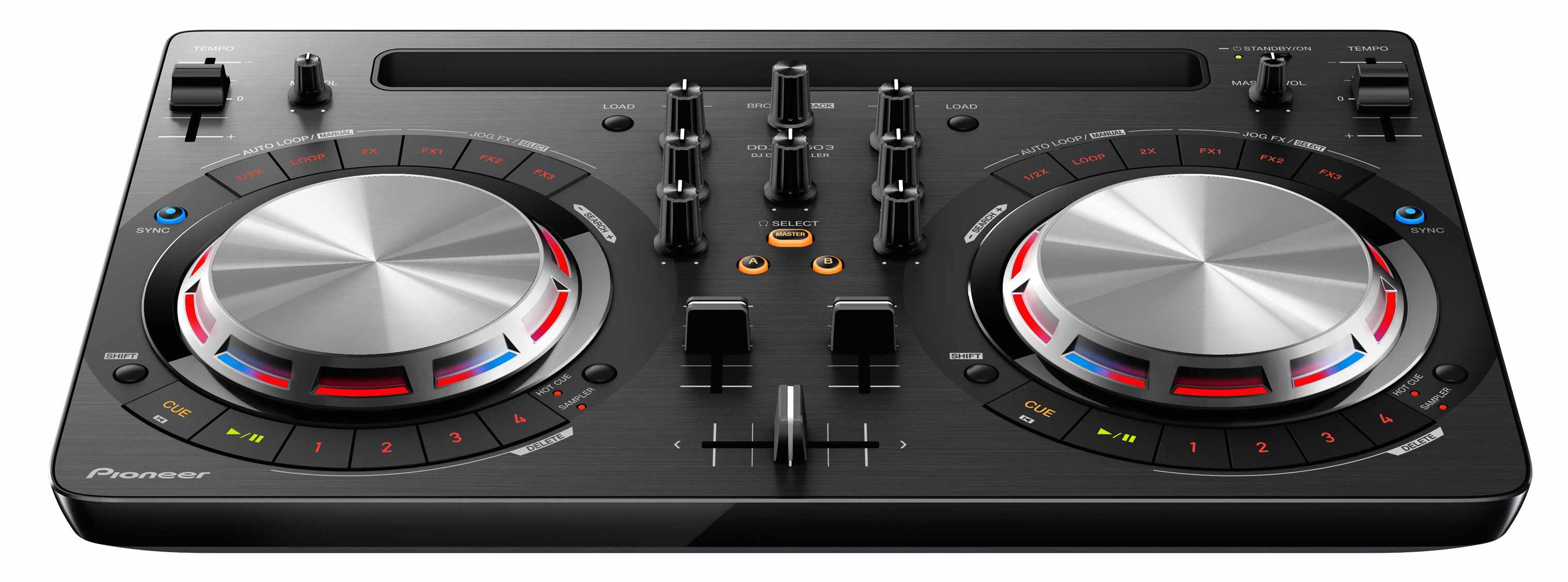 Pioneer DDJ WeGo3 Black DJ Controller for iPad