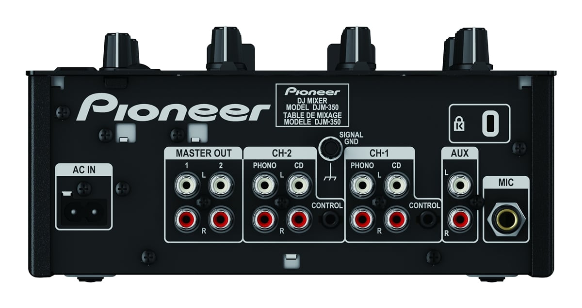 Pioneer DJM350 Mixer FX / USB Mixer Back